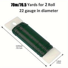 Green Flower Christmas Thread 76 5 Size 2pcs