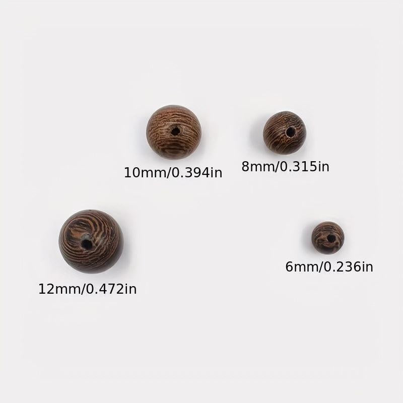 10pcs 12MM Chicken Wings Wood Loose Beads Round Beads Bracelet Necklace Material