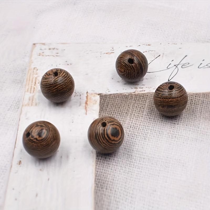 10pcs 12MM Chicken Wings Wood Loose Beads Round Beads Bracelet Necklace Material
