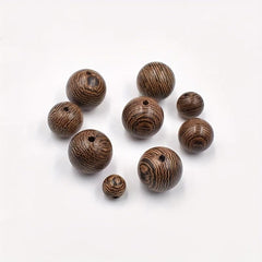 10pcs 12MM Chicken Wings Wood Loose Beads Round Beads Bracelet Necklace Material