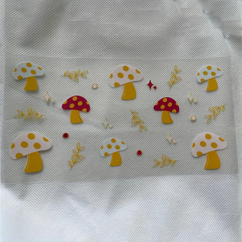 Cartoon Print Heat Transfer Sticker Cup Sticker Christmas DIY Glass