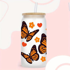 Cartoon Print Heat Transfer Sticker Cup Sticker Christmas DIY Glass