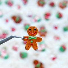 Christmas DIY Glass Beads Cartoon Christmas Socks Gingerbread Man Beads