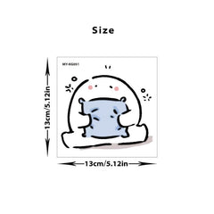 Switch Sticker Little Man Holding Pillow Cartoon Wall Decor