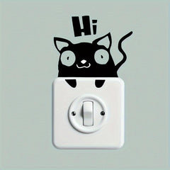 Kitten Switch Self-adhesive Decorative Sticker Home Decor