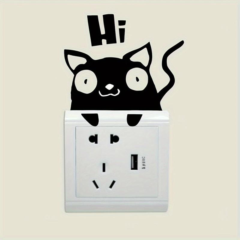 Kitten Switch Self-adhesive Decorative Sticker Home Decor