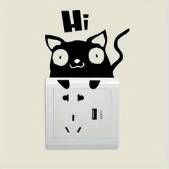 Kitten Switch Self-adhesive Decorative Sticker Home Decor