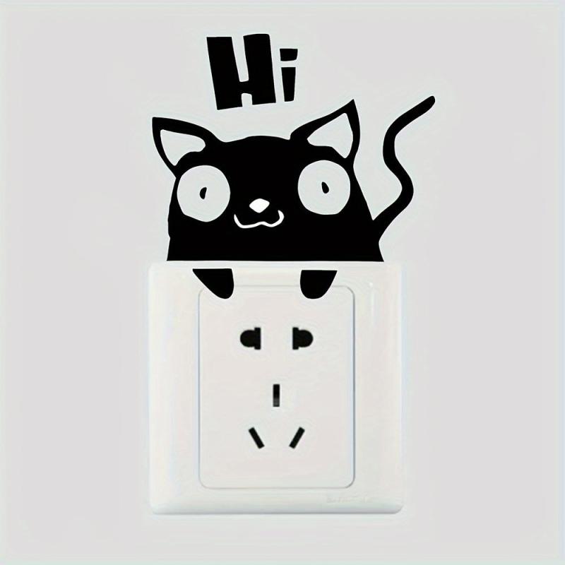 Kitten Switch Self-adhesive Decorative Sticker Home Decor
