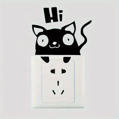 Kitten Switch Self-adhesive Decorative Sticker Home Decor