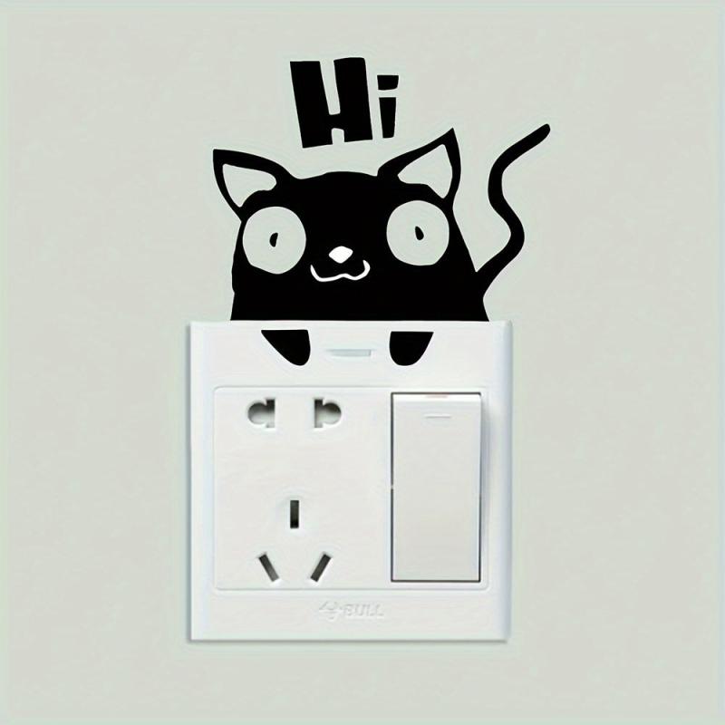Kitten Switch Self-adhesive Decorative Sticker Home Decor