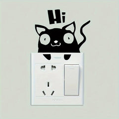 Kitten Switch Self-adhesive Decorative Sticker Home Decor