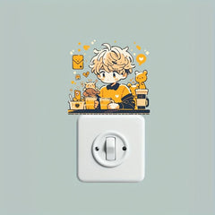 Man Switch Decorative Self-adhesive Sticker