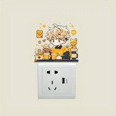 Man Switch Decorative Self-adhesive Sticker