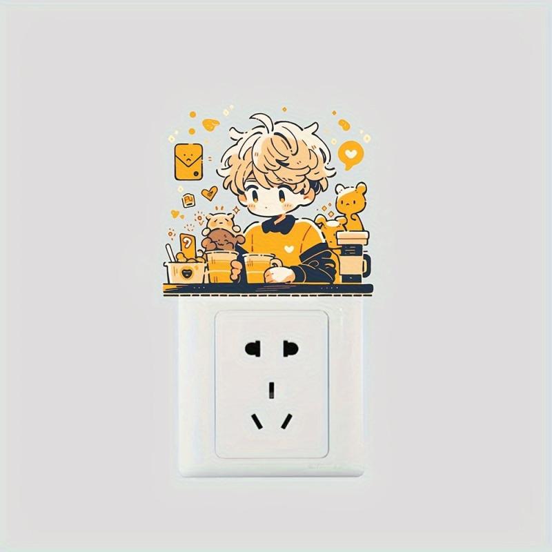 Man Switch Decorative Self-adhesive Sticker