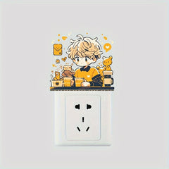 Man Switch Decorative Self-adhesive Sticker