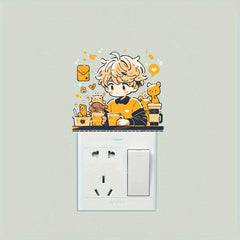 Man Switch Decorative Self-adhesive Sticker