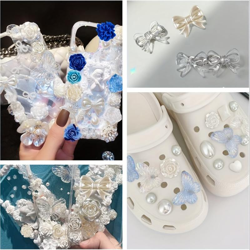 3D Butterfly Rhinestone Nail Art Supplies Aurora Decoration Baroque Style