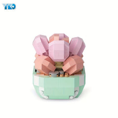 Eternal Flower Succulent Plant Potted Assembly Building Block Toys