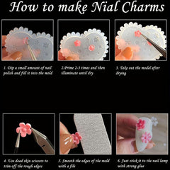 Bow Bowknot Nail Silicone Mold Earring Necklace Art Decoration DIY Tool