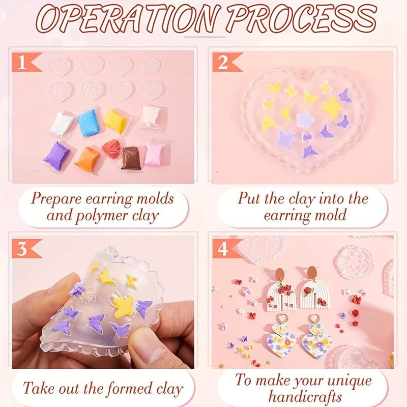 Bow Bowknot Nail Silicone Mold Earring Necklace Art Decoration DIY Tool