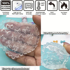 Bow Bowknot Nail Silicone Mold Earring Necklace Art Decoration DIY Tool
