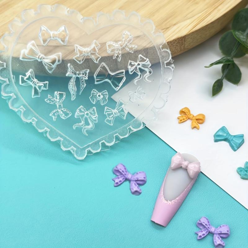 Bow Bowknot Nail Silicone Mold Earring Necklace Art Decoration DIY Tool