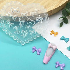 Bow Bowknot Nail Silicone Mold Earring Necklace Art Decoration DIY Tool