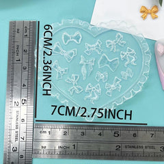 Bow Bowknot Nail Silicone Mold Earring Necklace Art Decoration DIY Tool