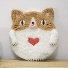 1pc Cup Mat Series Woolen Felt DIY Material Package Doll Ornaments 8 Styles