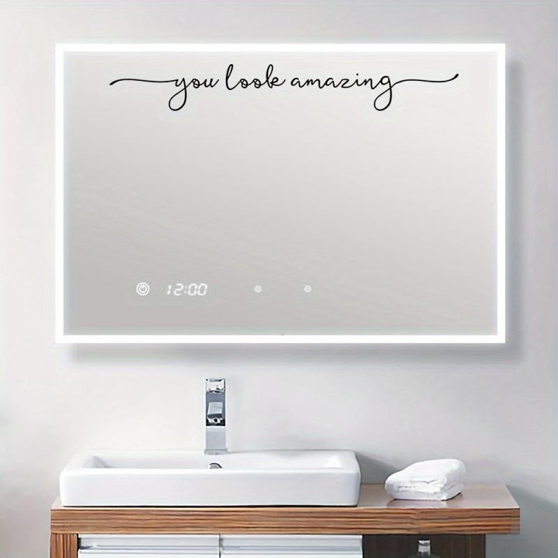PVC Sticker Slogan You Look Amazing Bathroom Wall Decoration