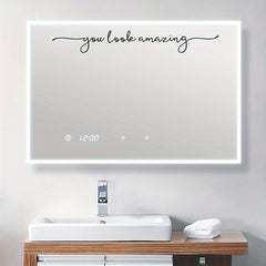 PVC Sticker Slogan You Look Amazing Bathroom Wall Decoration