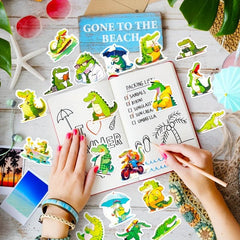 50pcs Mr Crocodile Waterproof Cartoon Stickers
