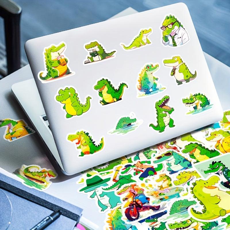 50pcs Mr Crocodile Waterproof Cartoon Stickers