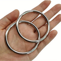 20pcs Stainless Steel Rings for Tassel Plant Hook Wall Dec