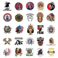 50pcs Waterproof Stickers DIY Decoration for Mobile Phone Computer Window