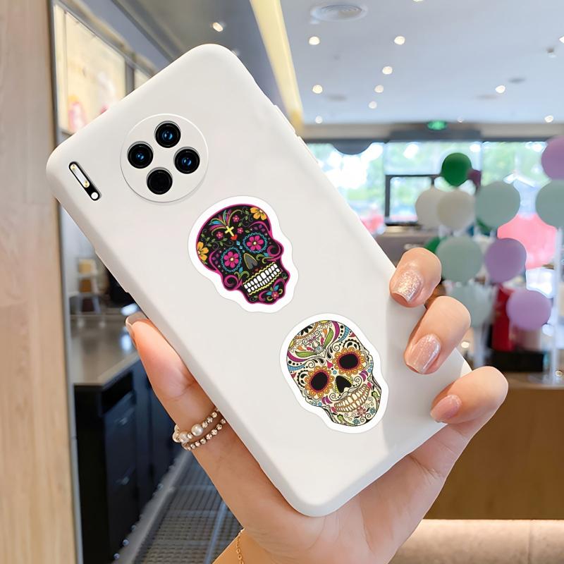 500pcs Halloween Skeleton Stickers Roll Vinyl Stickers