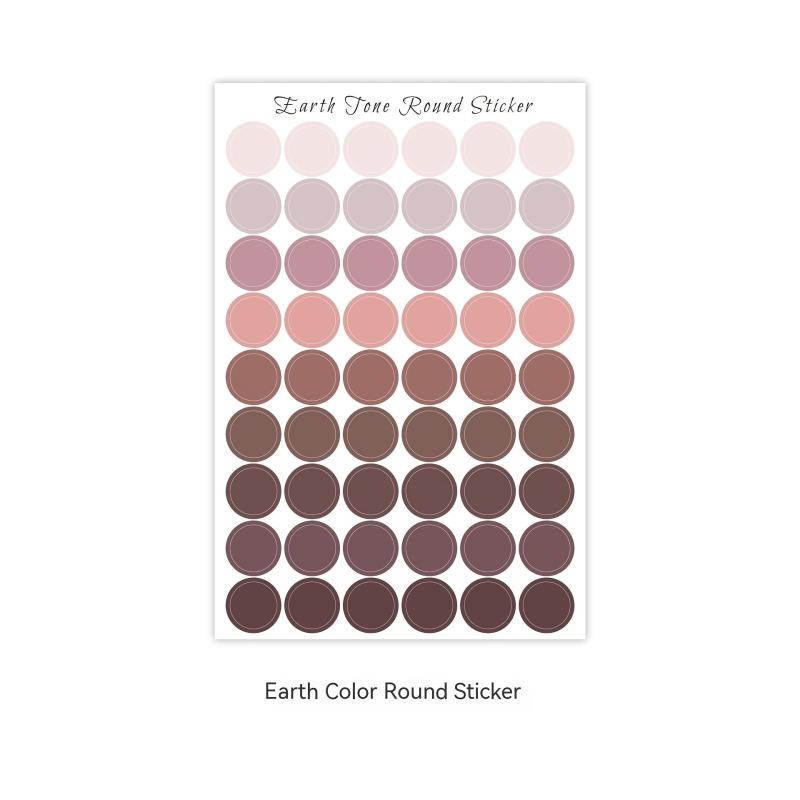 Explosive Round Sticker Salt Line Morandi Decoration Card Seal Hand Account Dot