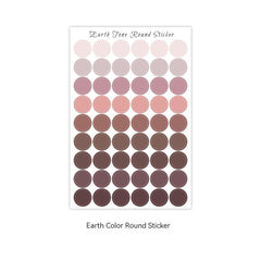Explosive Round Sticker Salt Line Morandi Decoration Card Seal Hand Account Dot