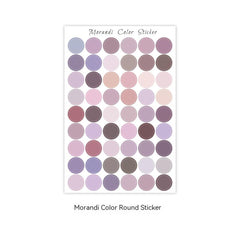 Explosive Round Sticker Salt Line Morandi Decoration Card Seal Hand Account Dot