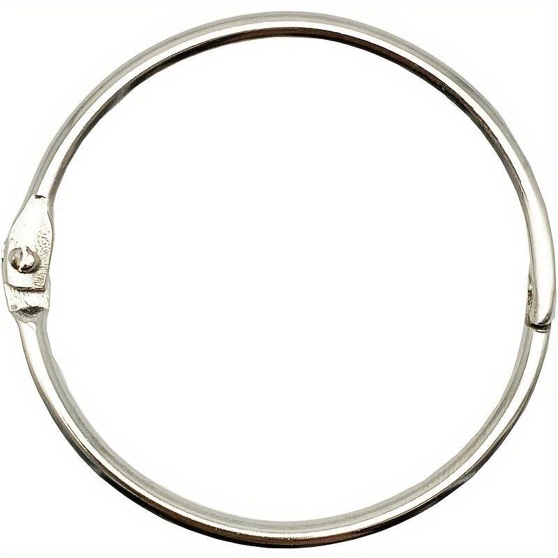 10pcs Loose Leaf Binder Rings Nickel Plated Steel Binder Rings