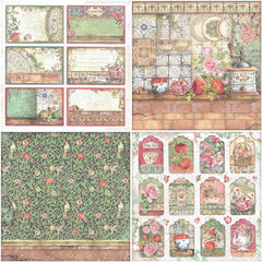 15pcs Retro Paper Journal Decoration Stickers for DIY Crafts and Stationery