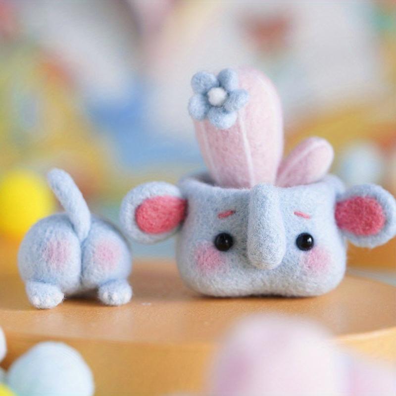 1pc Potted Series Woolen Felt DIY Material Package Creative Gift Doll Decoration
