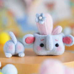 1pc Potted Series Woolen Felt DIY Material Package Creative Gift Doll Decoration
