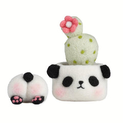1pc Potted Series Woolen Felt DIY Material Package Creative Gift Doll Decoration