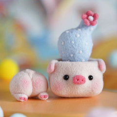 1pc Potted Series Woolen Felt DIY Material Package Creative Gift Doll Decoration