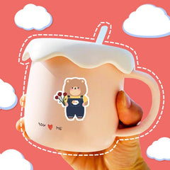 90pcs Little Bear Stickers for DIY Crafts - Adorable School Supplies