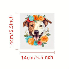 Cartoon Dog DIY Heat Transfer Patch - Fashionable Sticker for Clothing & Jeans