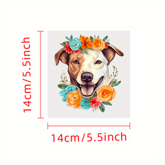 Cartoon Dog DIY Heat Transfer Patch - Fashionable Sticker for Clothing & Jeans