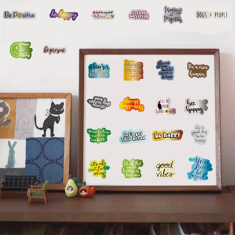 50pcs Inspirational Reward Motivational Stickers Waterproof Vinyl