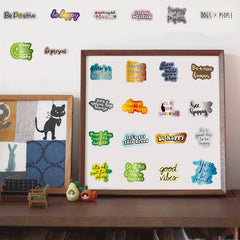 50pcs Inspirational Reward Motivational Stickers Waterproof Vinyl